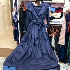 Jessica Howard Navy Gown 14